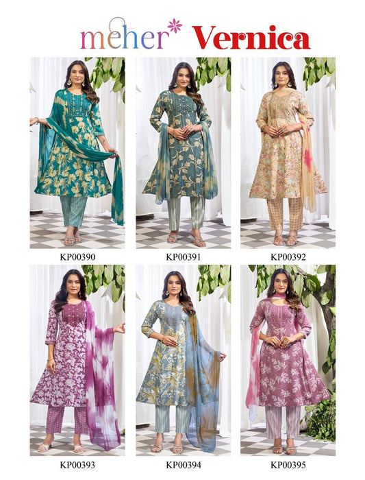 Vernica Meher Capsule Readymade Anarkali Suits Exporter Gujarat