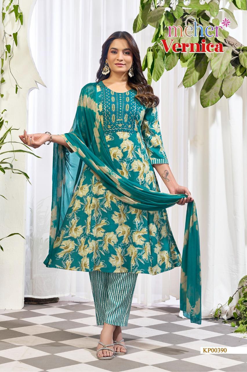 Vernica Meher Capsule Readymade Anarkali Suits Exporter Gujarat