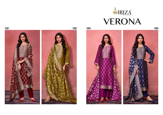 Verona Ibiza Banglori Silk Pant Style Suits Exporter India