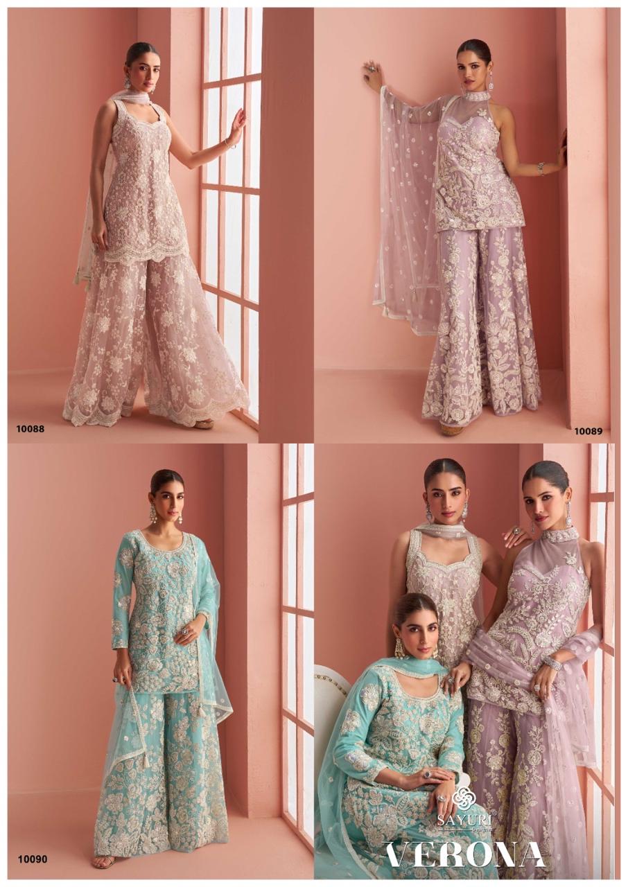 Verona Sayuri Net Readymade Suits Exporter Ahmedabad