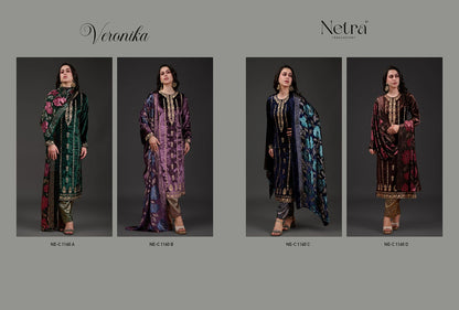 Veronika Netra Velvet Suits Manufacturer