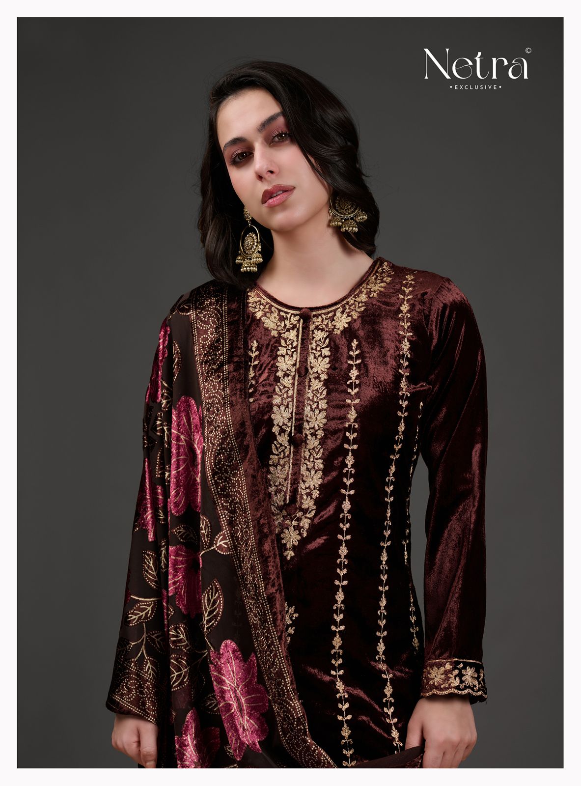 Veronika Netra Velvet Suits Manufacturer