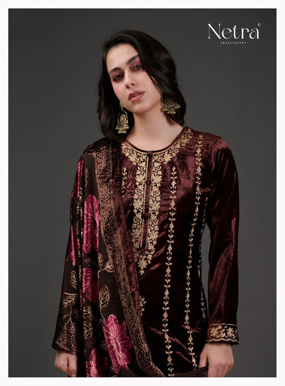Veronika Netra Velvet Suits Manufacturer