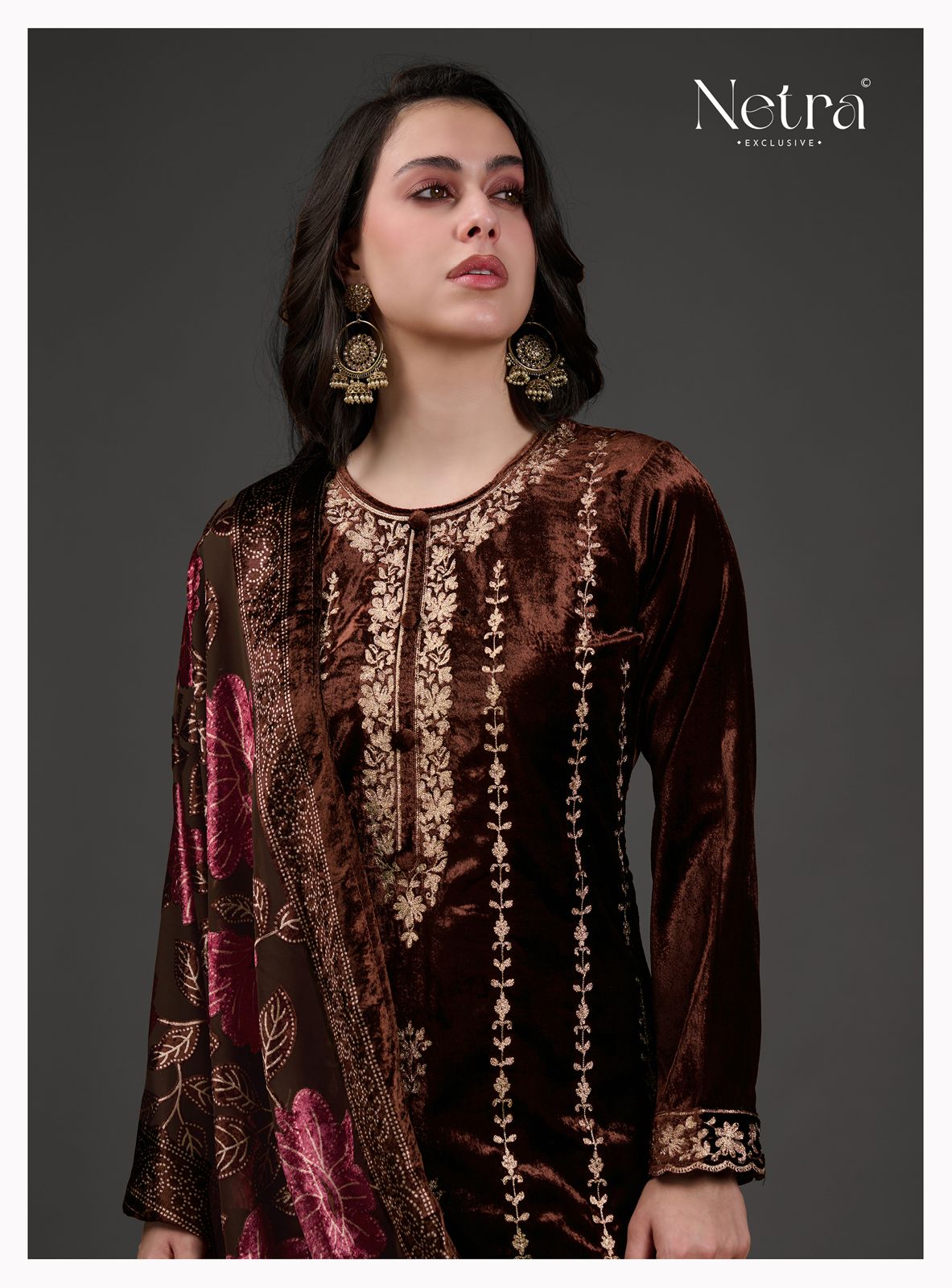 Veronika Netra Velvet Suits Manufacturer