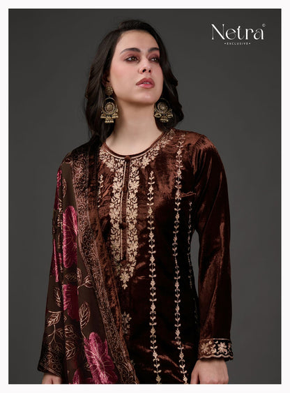 Veronika Netra Velvet Suits Manufacturer
