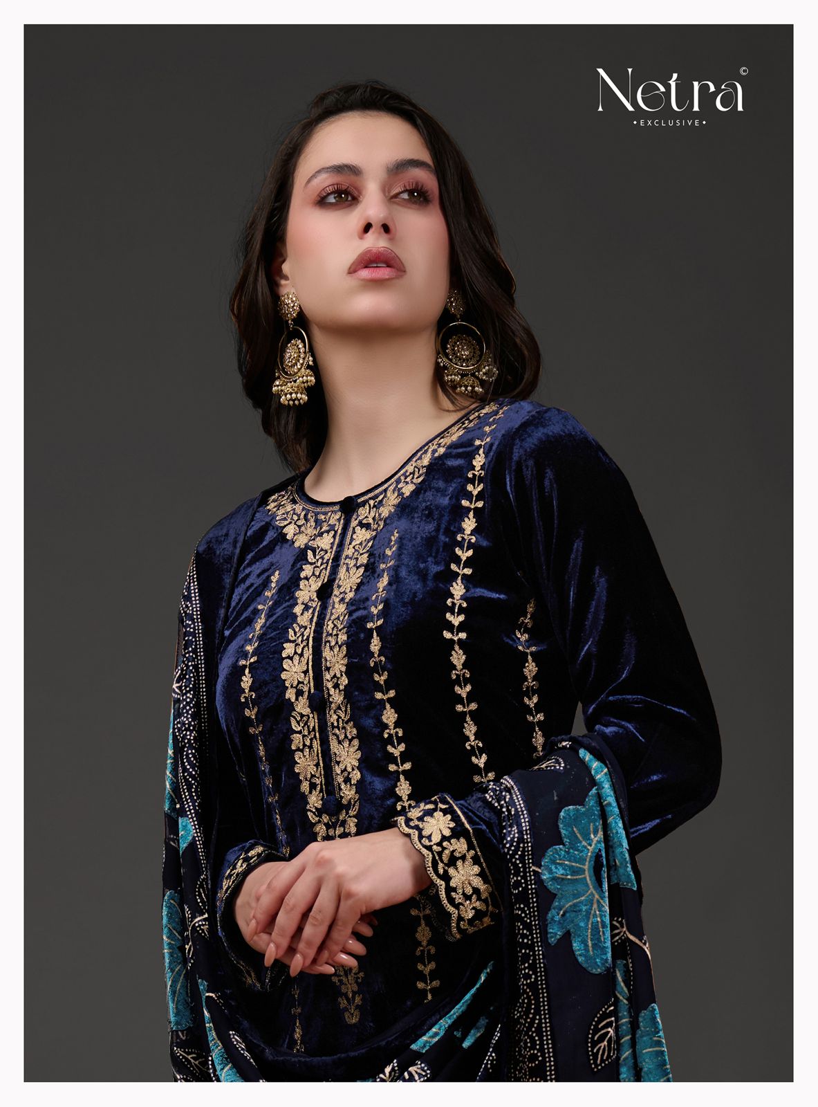 Veronika Netra Velvet Suits Manufacturer