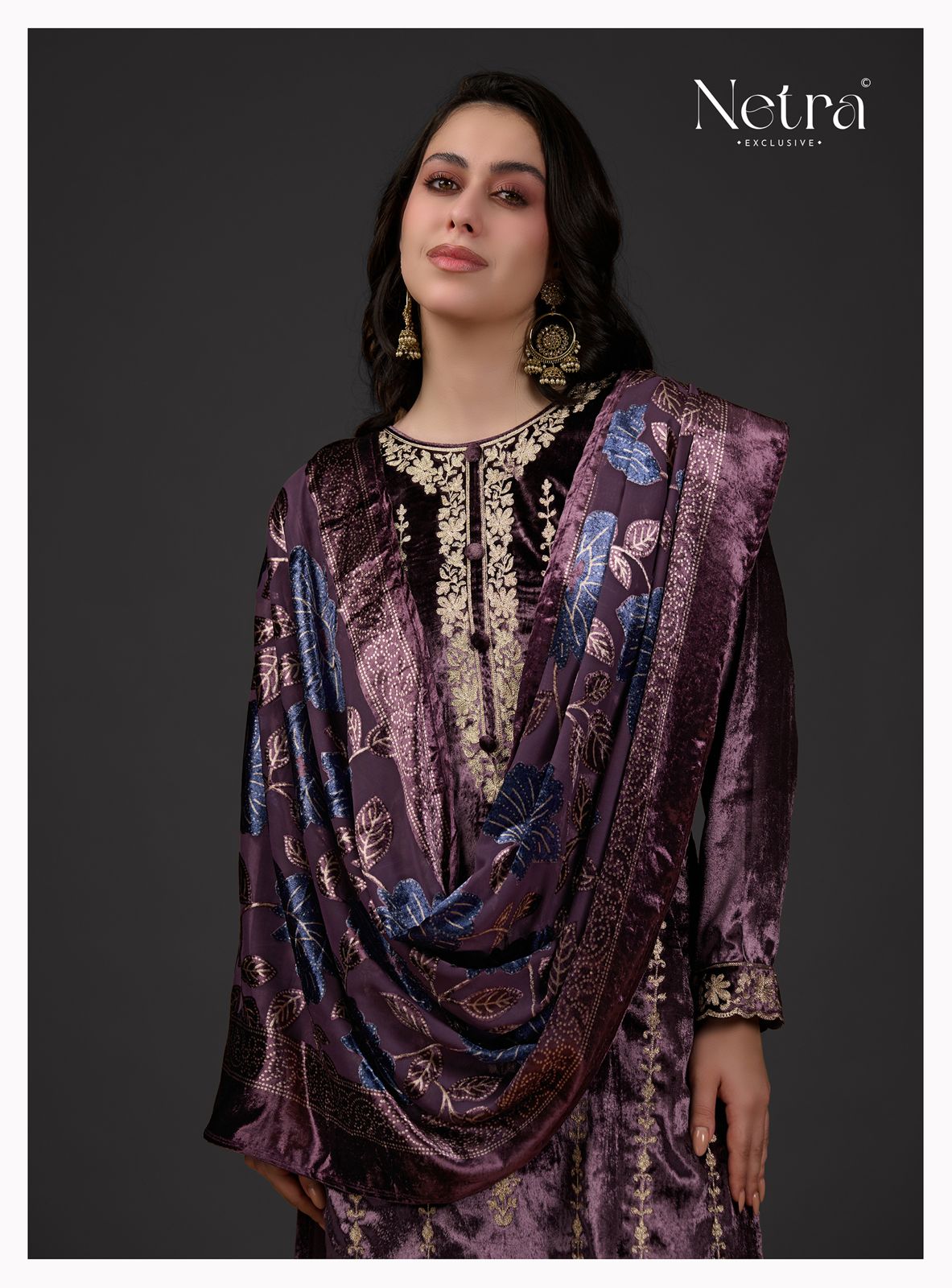 Veronika Netra Velvet Suits Manufacturer