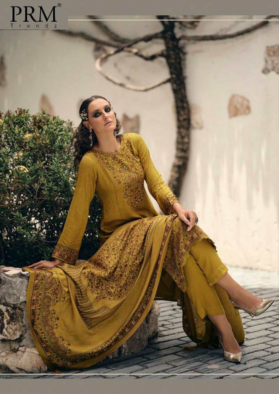 Verra Prm Trendz Viscose Pashmina Suits Supplier Gujarat