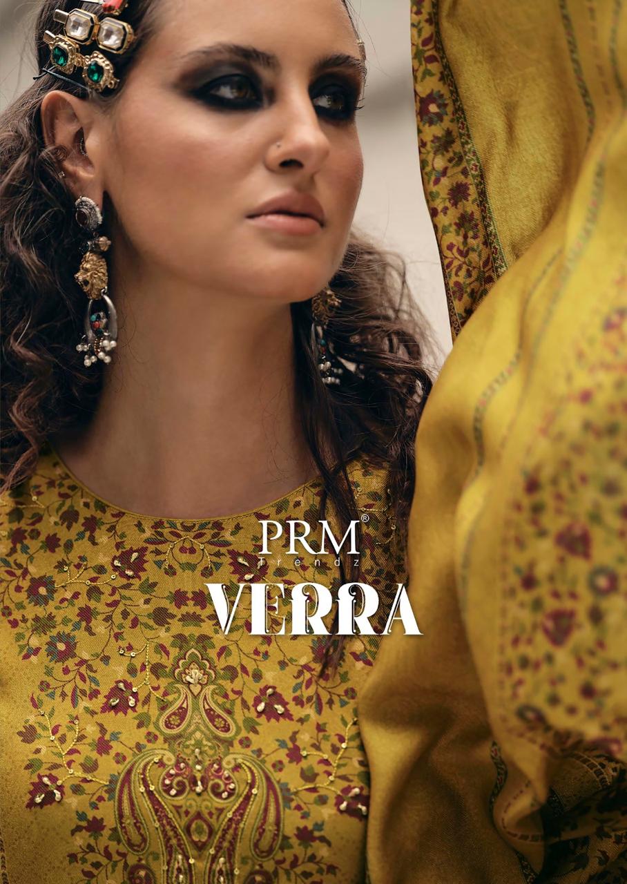 Verra Prm Trendz Viscose Pashmina Suits Supplier Gujarat