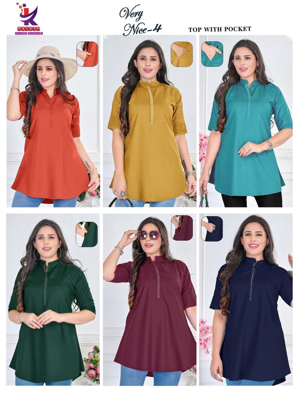 Very Nice 4 Mlm Kalash Lifestyle Rayon 22Kg Short Kurtis Wholesaler Ahmedabad