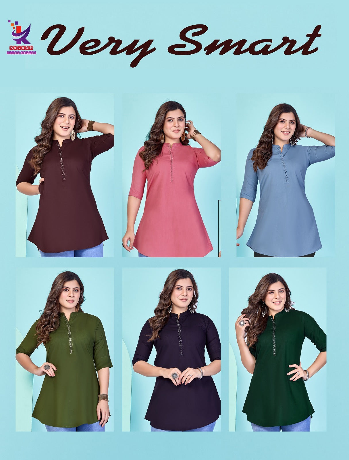 Very Smart Mlm Kalash Lifestyle Heavy Rayon Fancy Tops Exporter