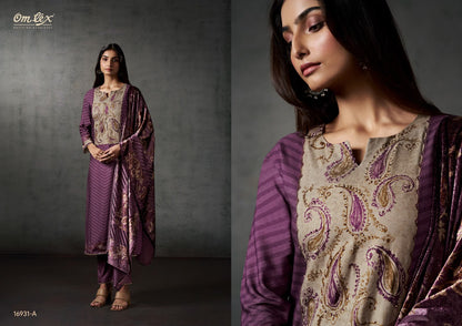 Vesper Omtex Cordroy Pashmina Suits Wholesale Rate