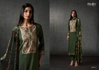 Vesper Omtex Cordroy Pashmina Suits Wholesale Rate