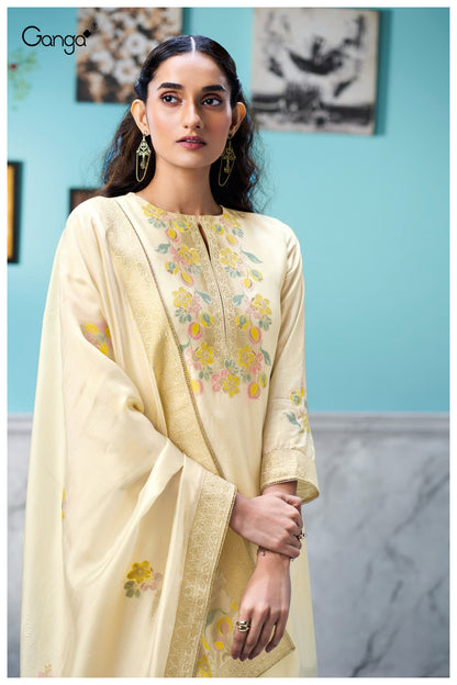 Vespera 3758 Ganga Premium Viscose Plazzo Style Suits Wholesaler India