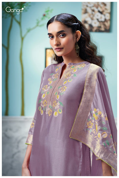 Vespera 3758 Ganga Premium Viscose Plazzo Style Suits Wholesaler India