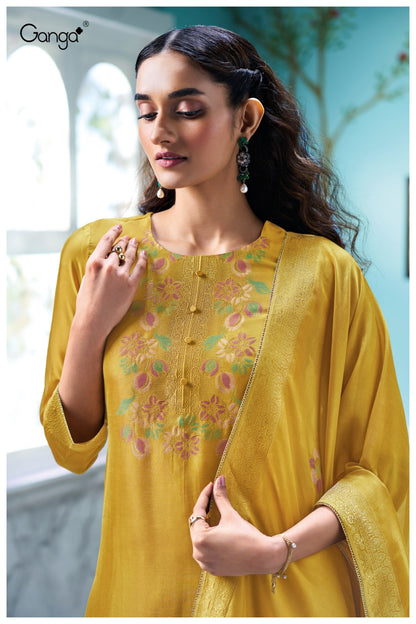 Vespera 3758 Ganga Premium Viscose Plazzo Style Suits Wholesaler India