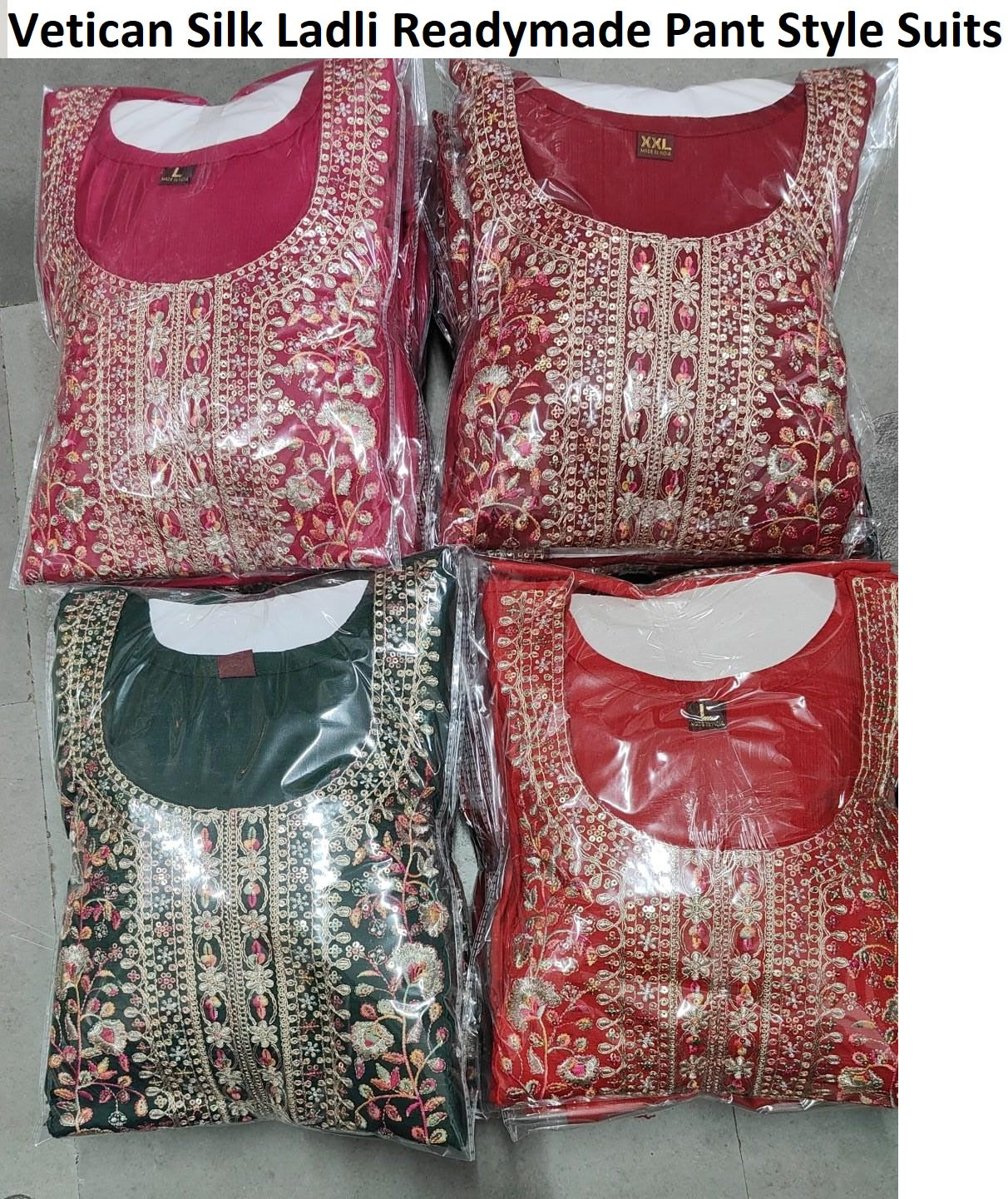 Vetican Silk Ladli Readymade Pant Style Suits Manufacturer Gujarat