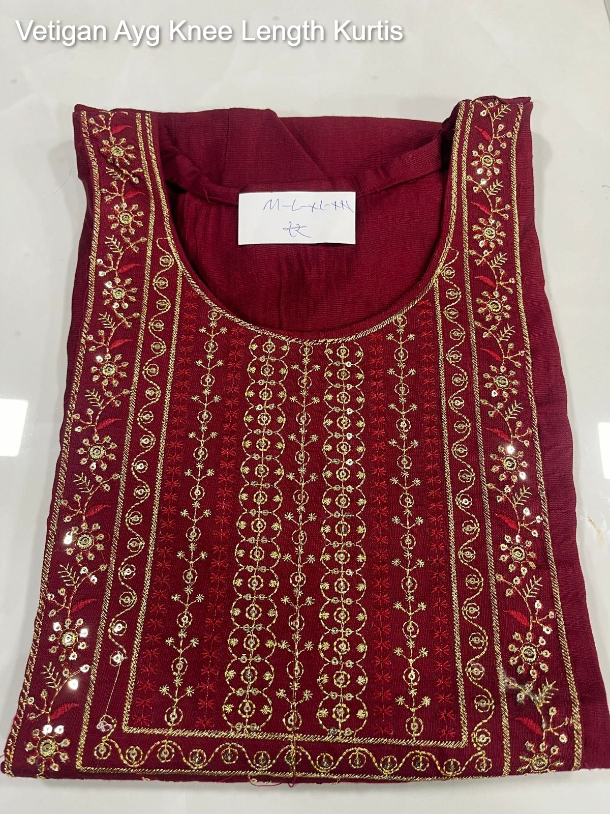Vetigan Ayg Knee Length Kurtis Exporter