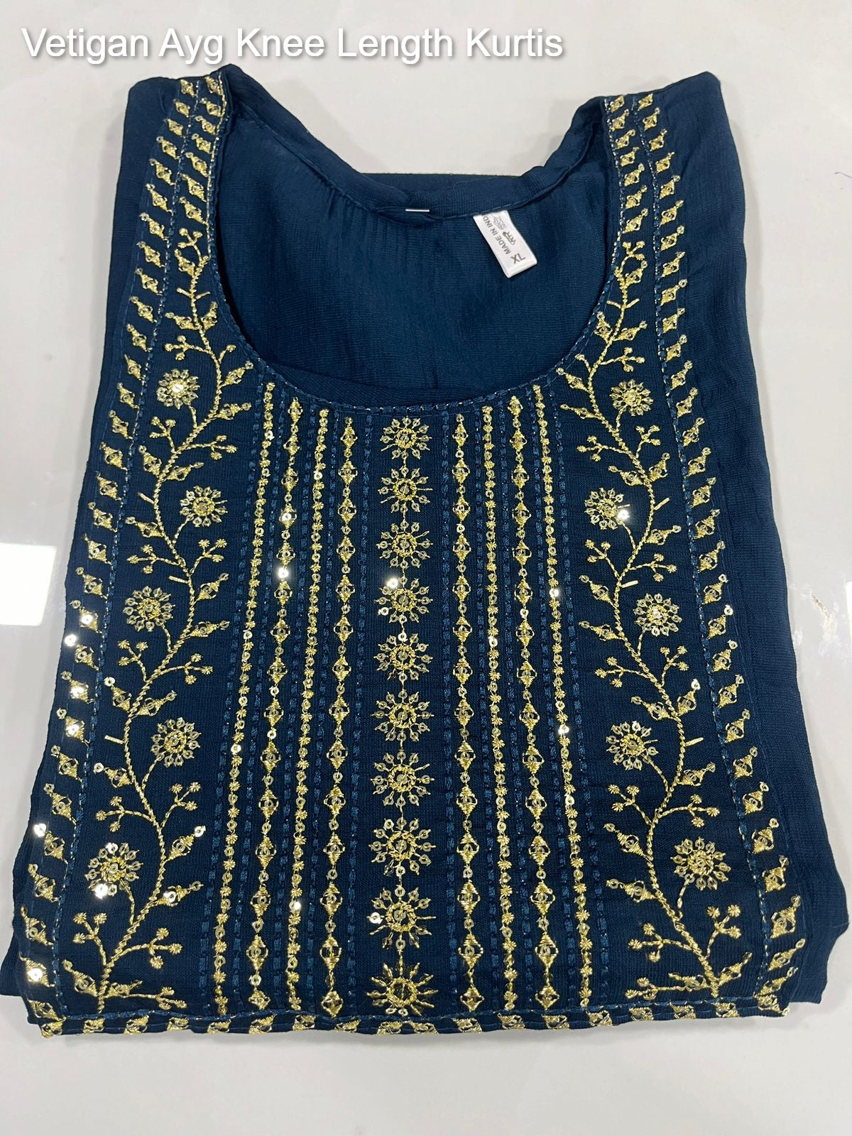 Vetigan Ayg Knee Length Kurtis Exporter