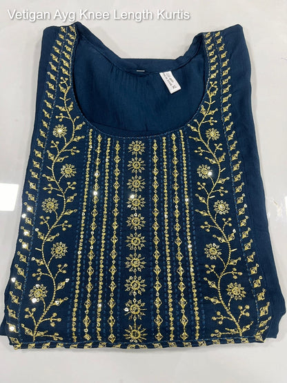 Vetigan Ayg Knee Length Kurtis Exporter