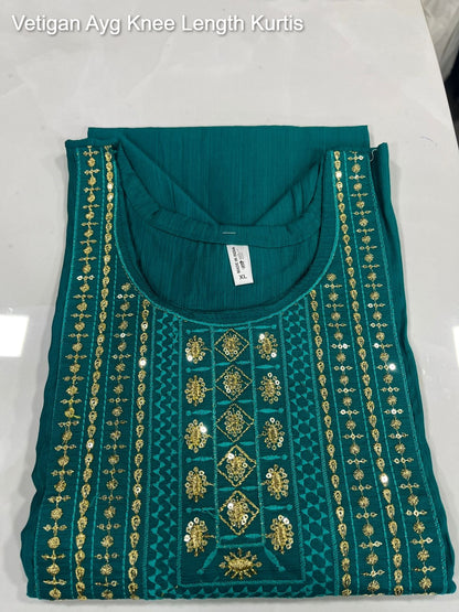 Vetigan Ayg Knee Length Kurtis Exporter