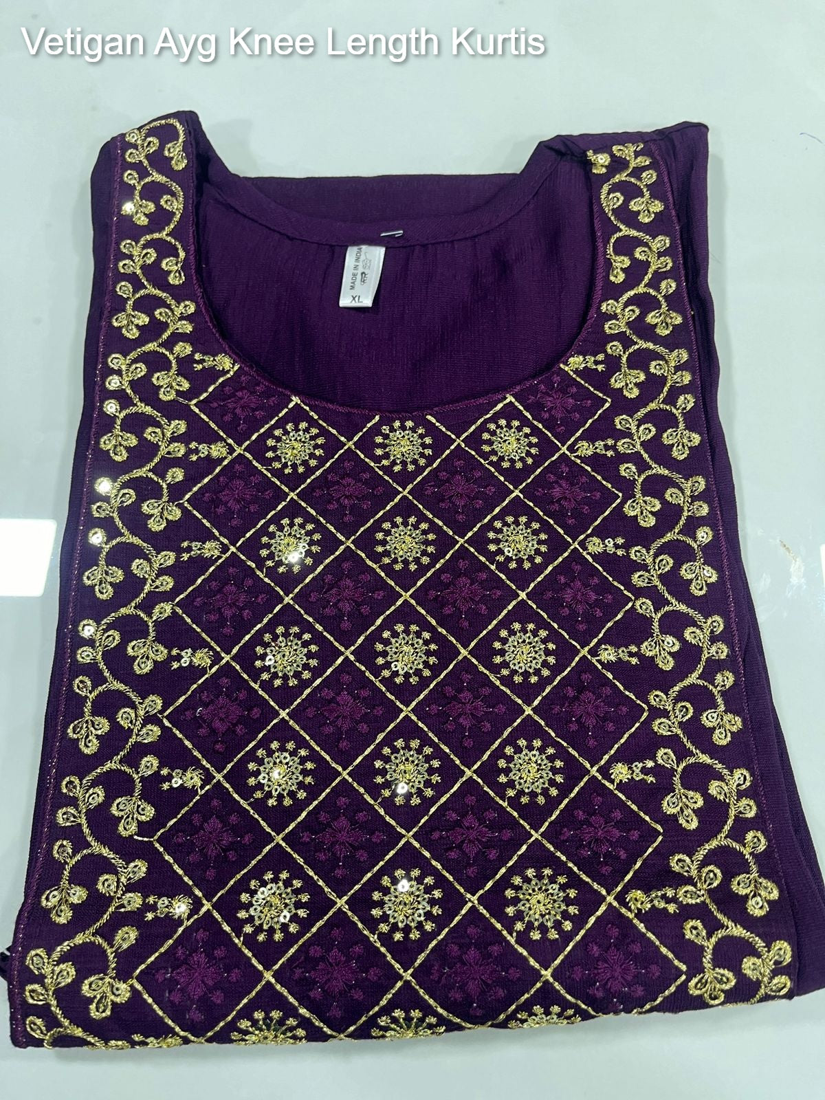 Vetigan Ayg Knee Length Kurtis Exporter