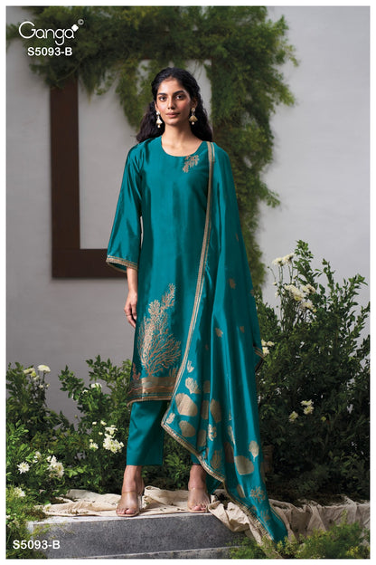 Veya S5093 Ganga Woven Silk Pant Style Suits Manufacturer Gujarat