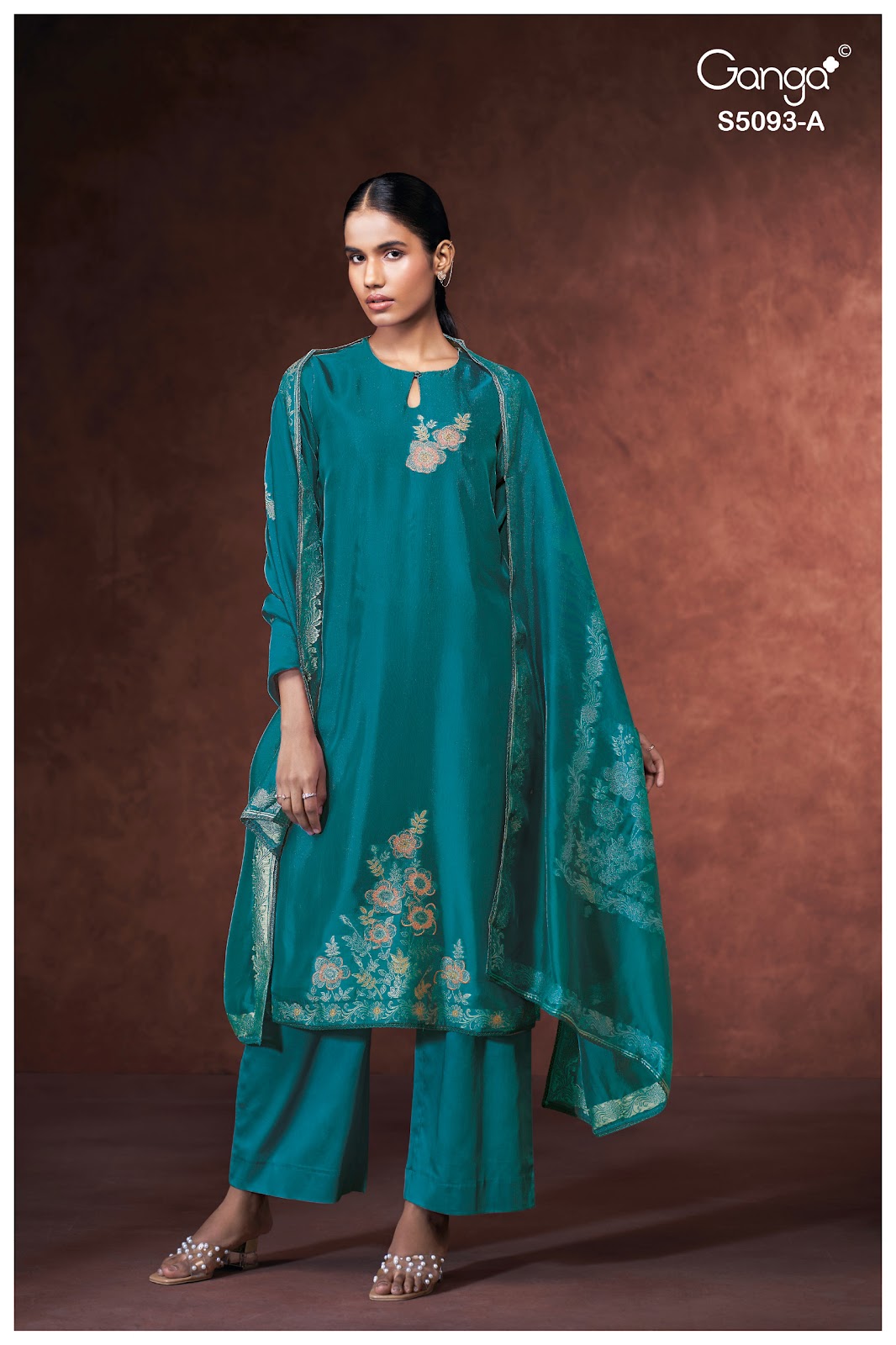 Veya S5093 Ganga Woven Silk Pant Style Suits Manufacturer Gujarat