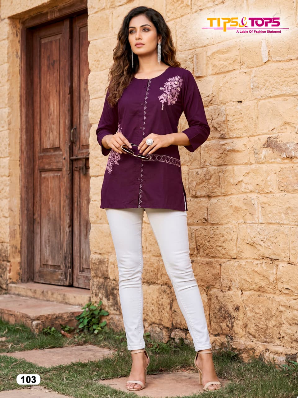 Viana Tips Tops Cotton Short Kurtis Wholesale Price