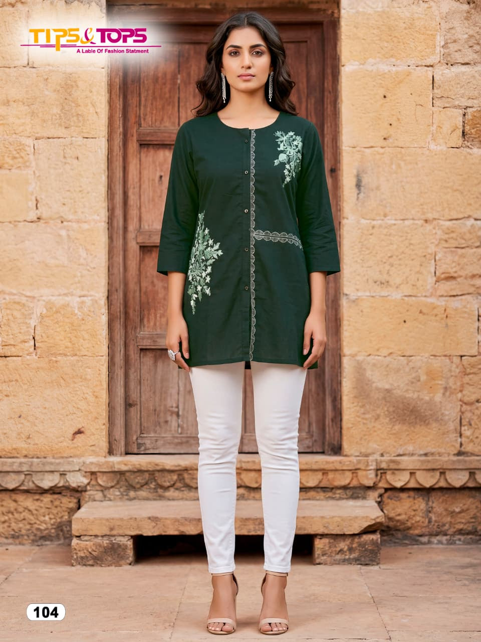 Viana Tips Tops Cotton Short Kurtis Wholesale Price