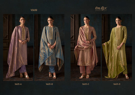 Viani Omtex Giraffe Silk Pant Style Suits Exporter Gujarat