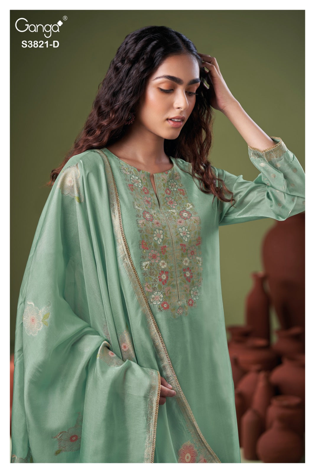 Viara 3821 Ganga Plazzo Style Suits Exporter