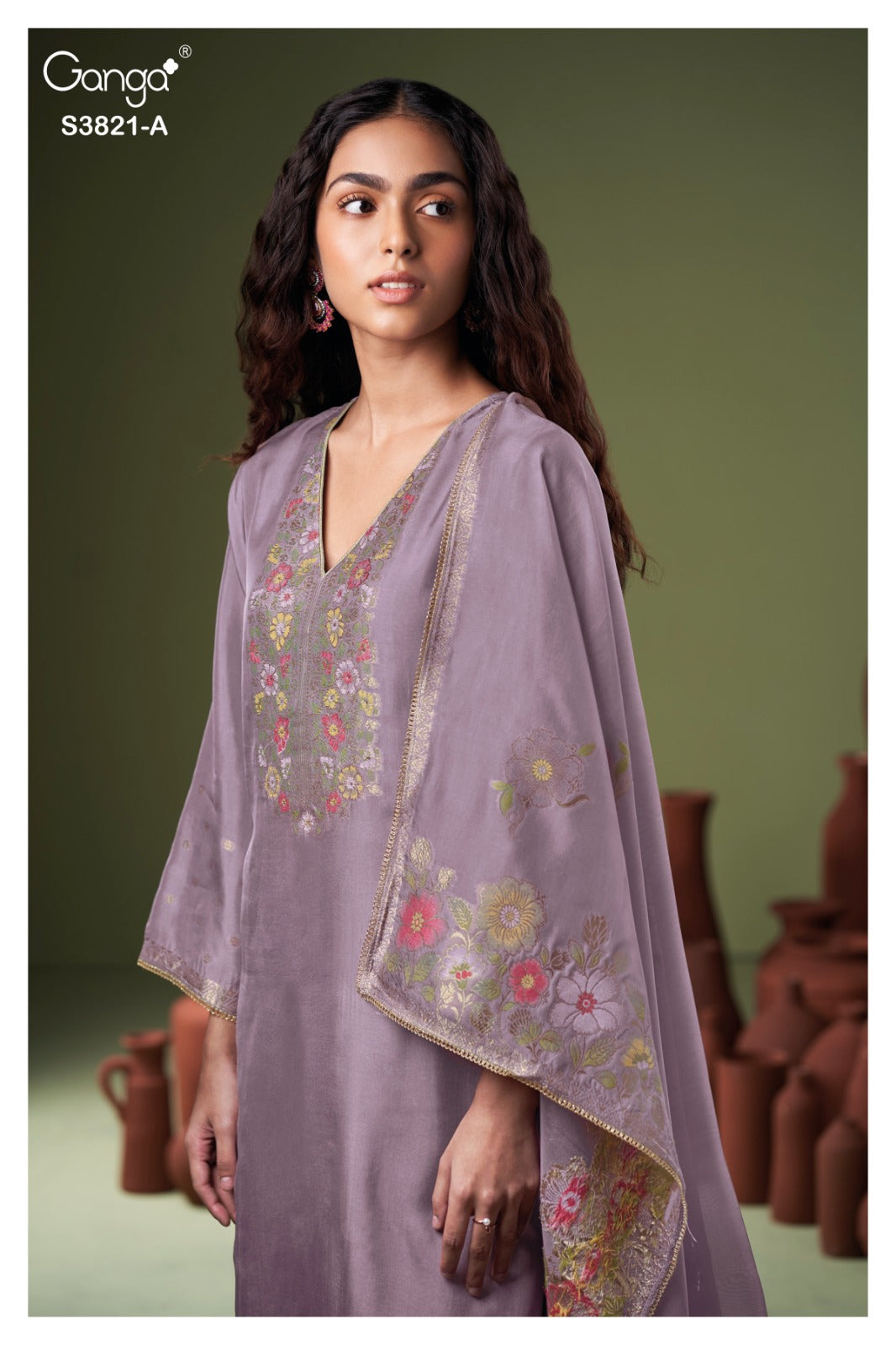 Viara 3821 Ganga Plazzo Style Suits Exporter