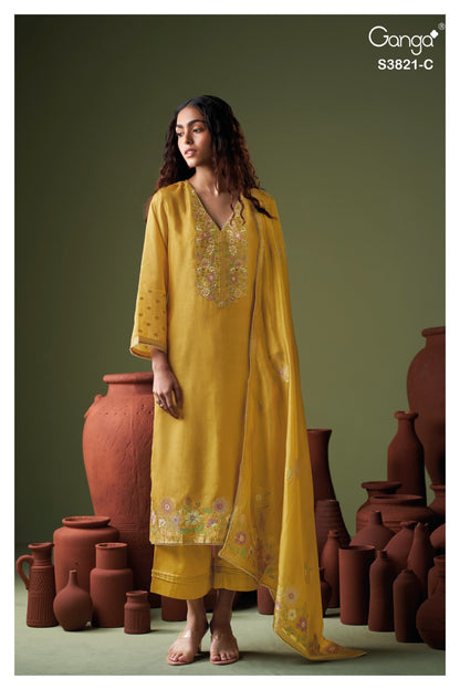 Viara 3821 Ganga Plazzo Style Suits Exporter