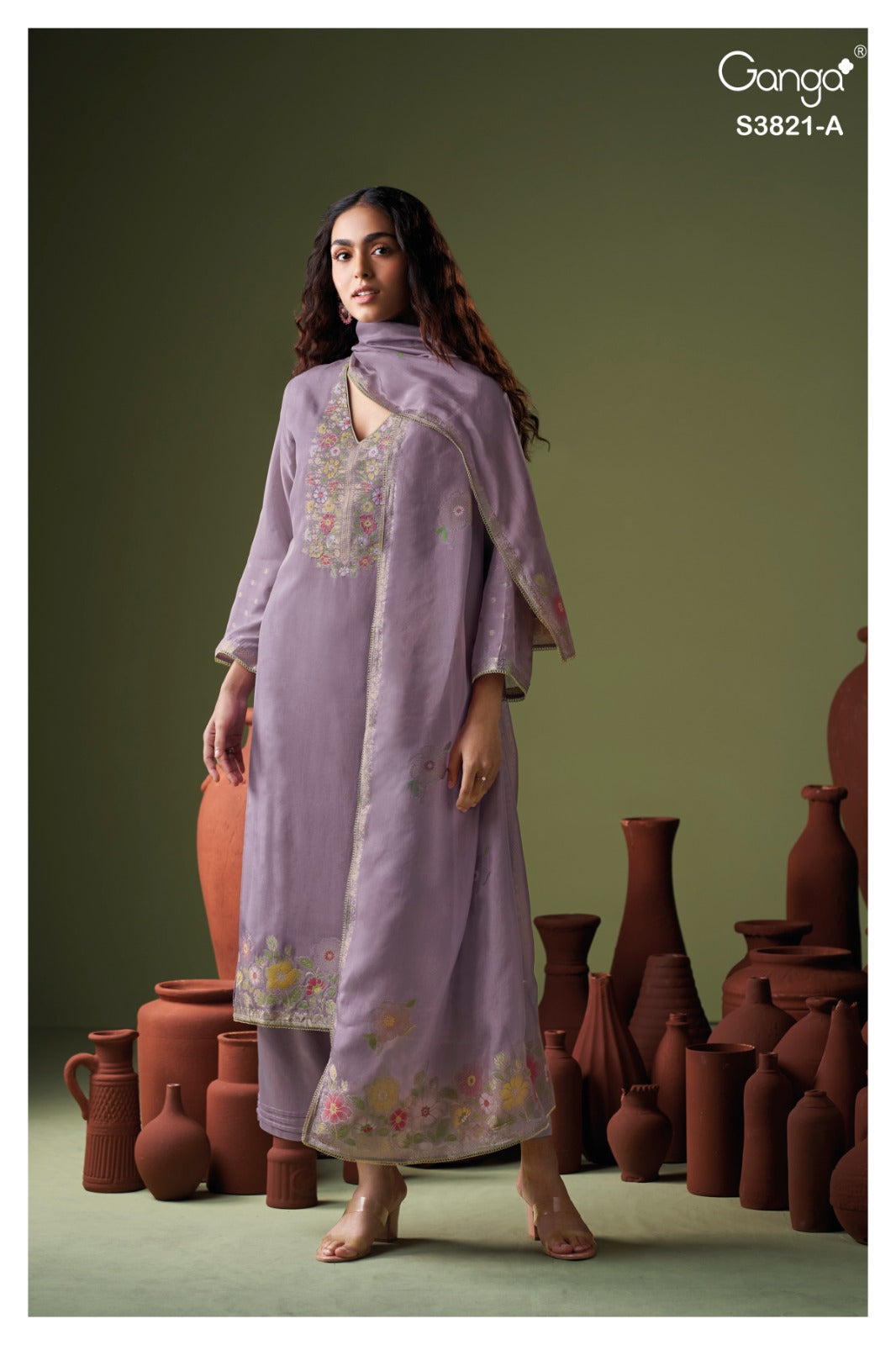 Viara 3821 Ganga Plazzo Style Suits Exporter