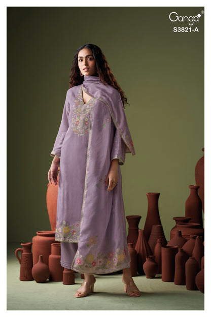 Viara 3821 Ganga Plazzo Style Suits Exporter