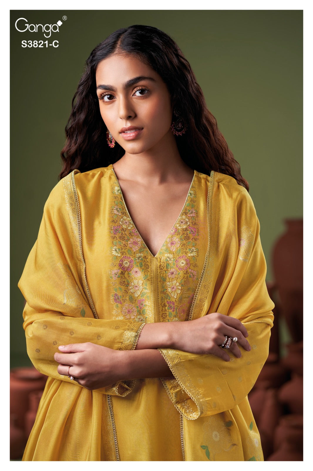 Viara 3821 Ganga Plazzo Style Suits Exporter