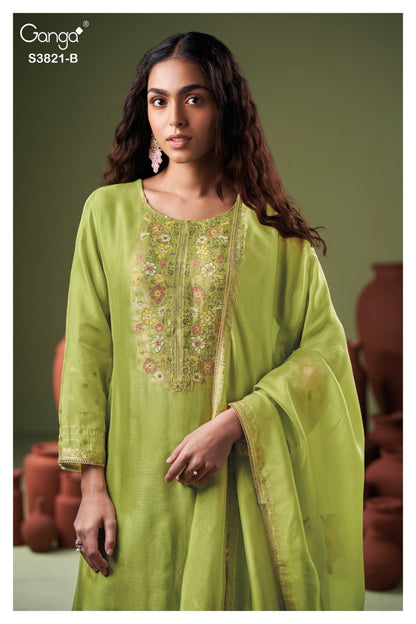Viara 3821 Ganga Plazzo Style Suits Exporter