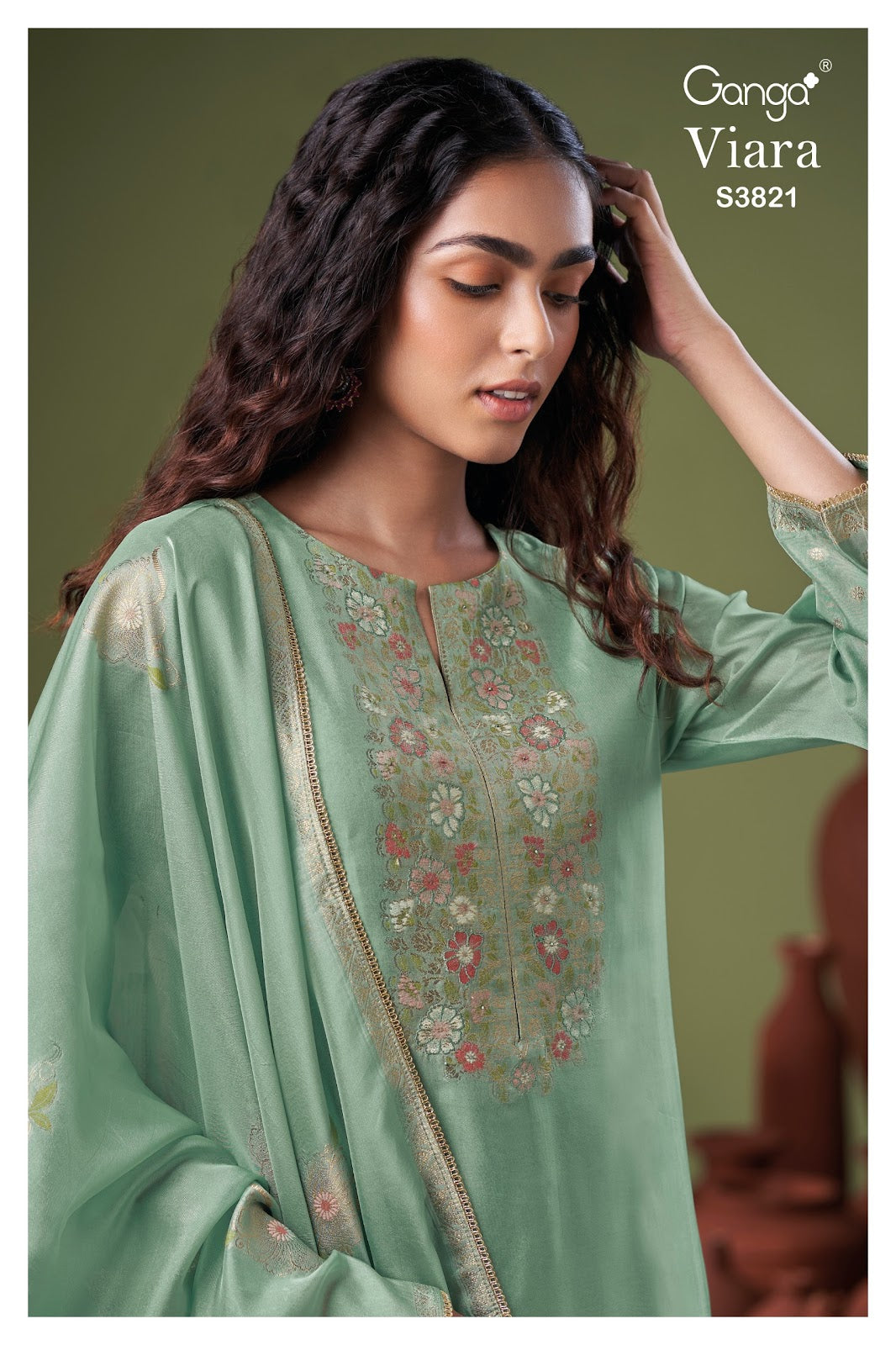 Viara 3821 Ganga Plazzo Style Suits Exporter