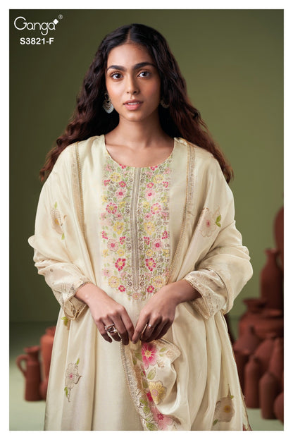 Viara 3821 Ganga Plazzo Style Suits Exporter
