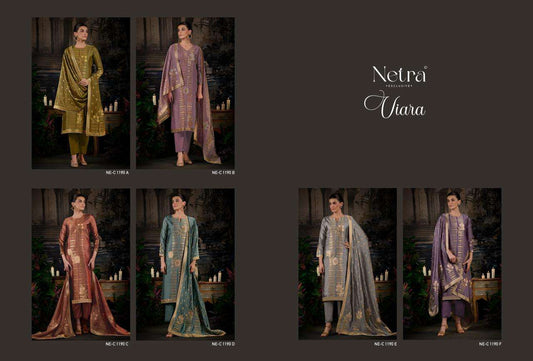 Viara Netra Woven Silk Pant Style Suits Supplier