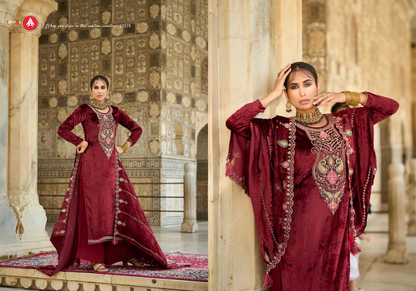 Vibecast Triple Aaa Viscose Velvet Suits Exporter Ahmedabad