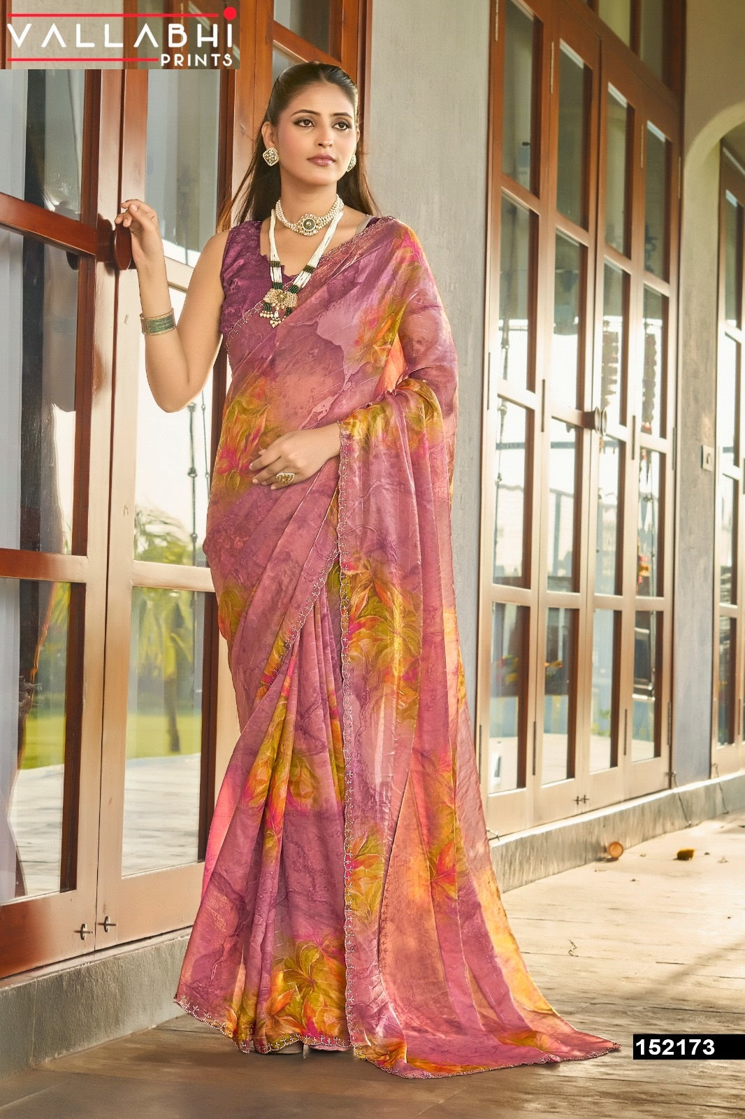Vibhavati Vol 5 Vallabhi Prints Sarees Supplier Ahmedabad