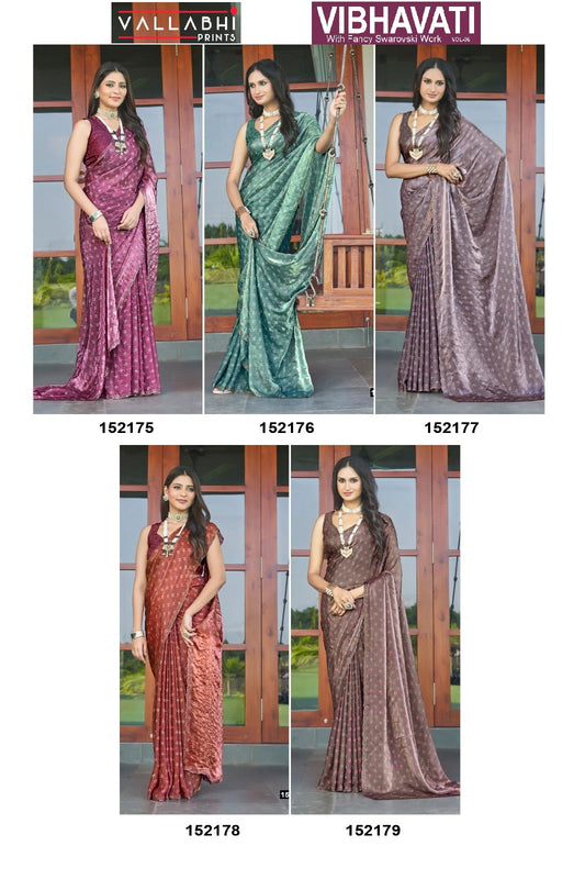 Vibhavati Vol 6 Vallabhi Prints Sarees Manufacturer Ahmedabad