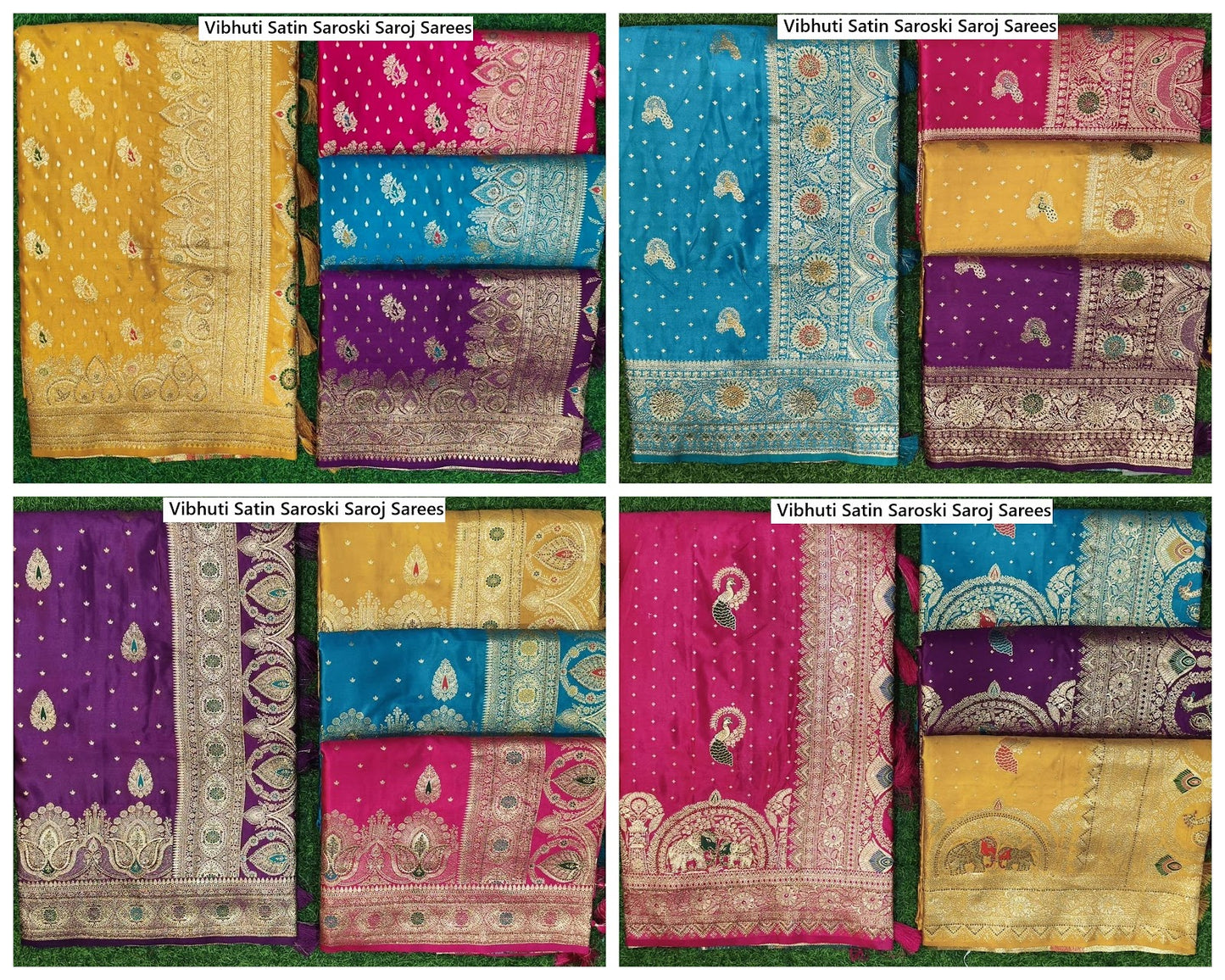 Vibhuti Satin Saroski Saroj Sarees Exporter Gujarat