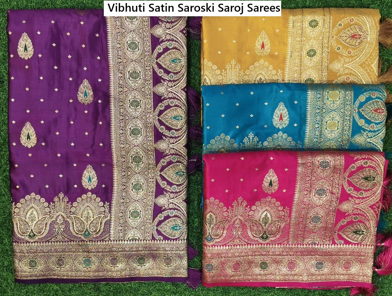 Vibhuti Satin Saroski Saroj Sarees Exporter Gujarat