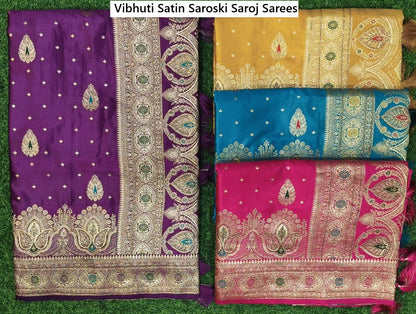 Vibhuti Satin Saroski Saroj Sarees Exporter Gujarat