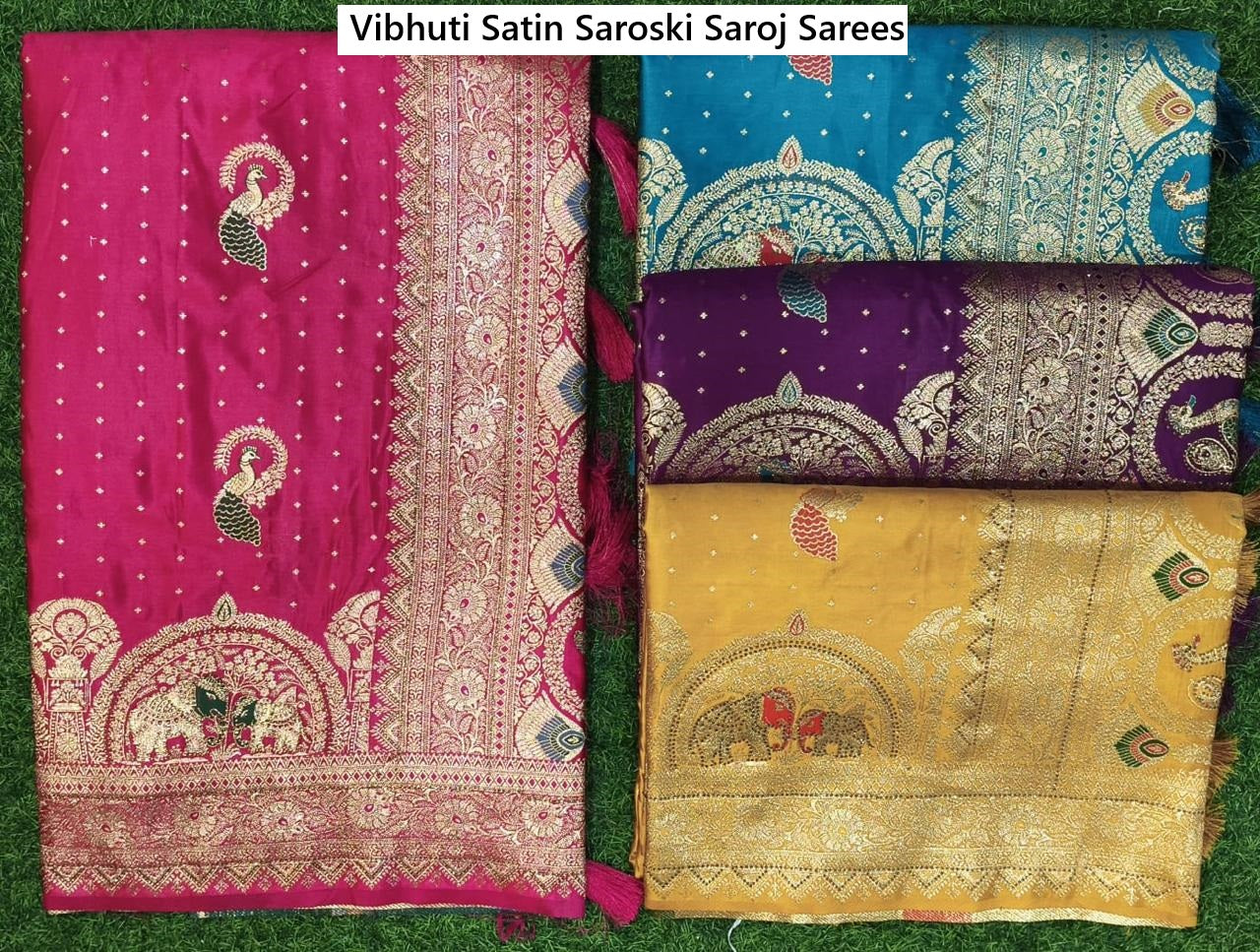 Vibhuti Satin Saroski Saroj Sarees Exporter Gujarat