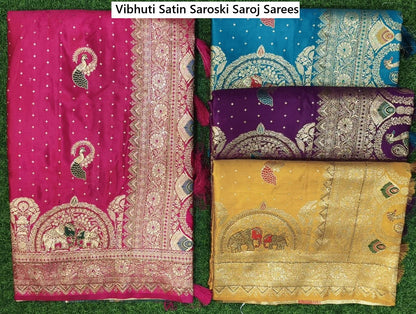 Vibhuti Satin Saroski Saroj Sarees Exporter Gujarat