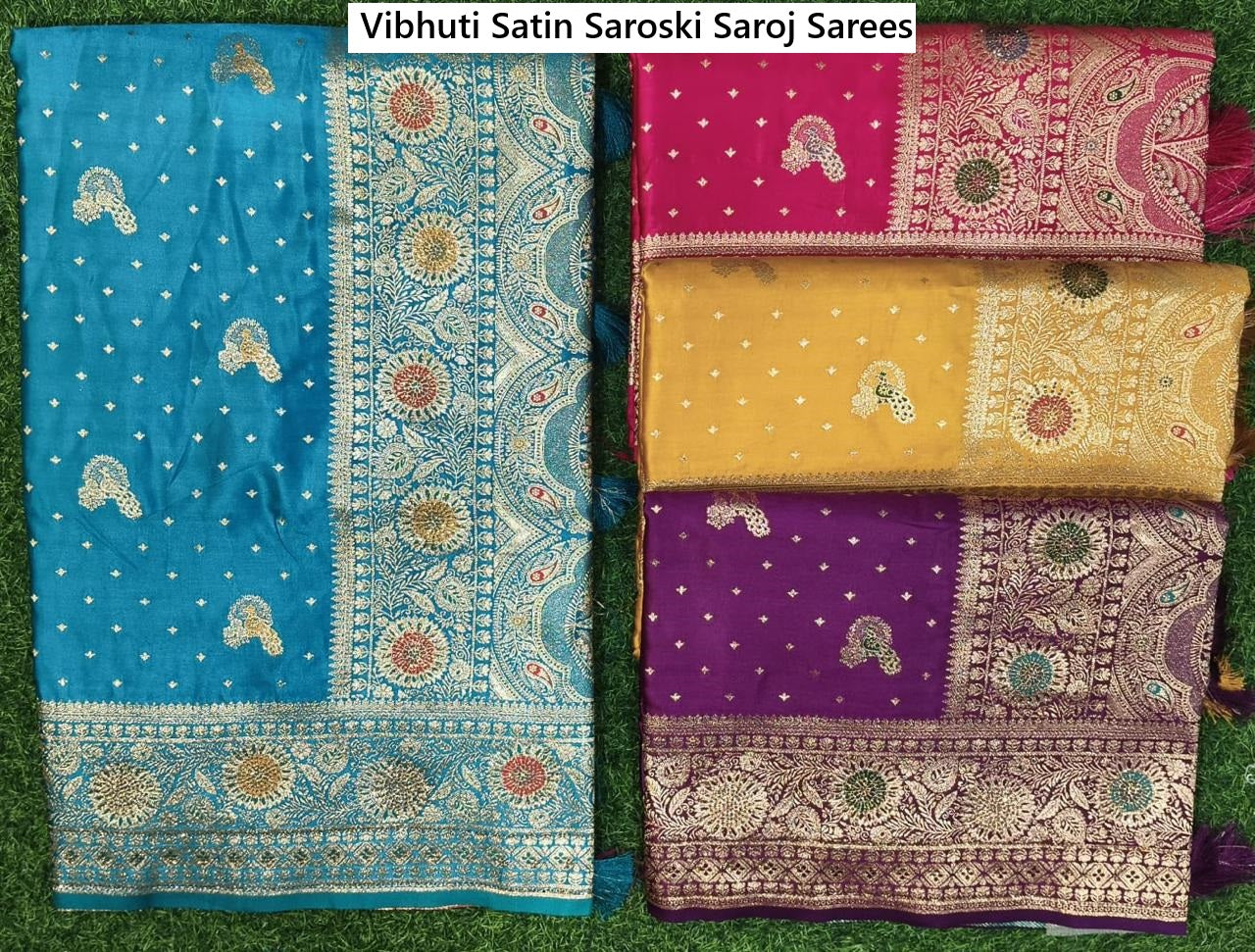 Vibhuti Satin Saroski Saroj Sarees Exporter Gujarat